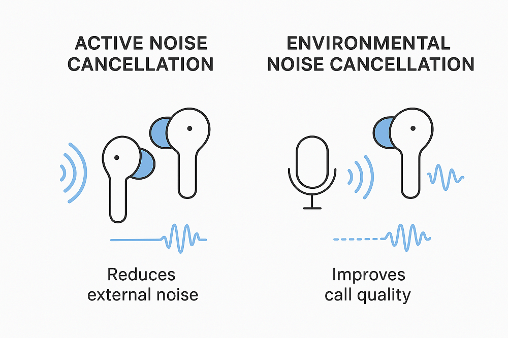 Active Noise Cancellation (ANC) And Environmental Noise Cancellation (ENC) 3 ANC vs ENC