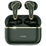 Noise Buds VS102 Elite in forest Green colour with open lid and earbuds poping out