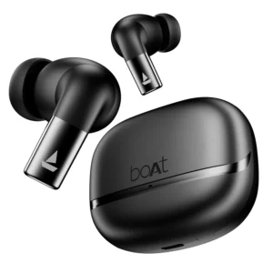 boAt Airdopes Ultra Pro true wireless earbuds with charging case in black
