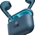 boAt Airdopes Alpha charging case showing ASAP Charge feature