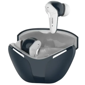 Noise Buds MVP 102 with open lid and earbud popping out