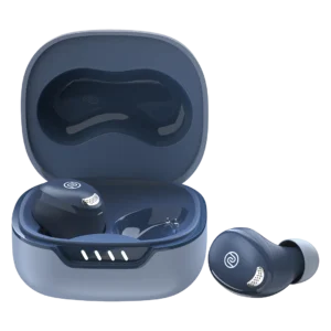 noise buds trance 2 charging case with open lid and earbuds one inside and one on the side