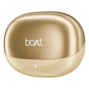 boAt Airdopes 301 charging case with closed lid