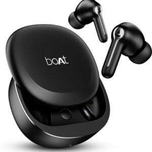 boAt Airdopes Prime 511, Volume Swipe Controls, 50H Battery, 4Mics ENx, App Support Bluetooth(Active Black, True Wireless)