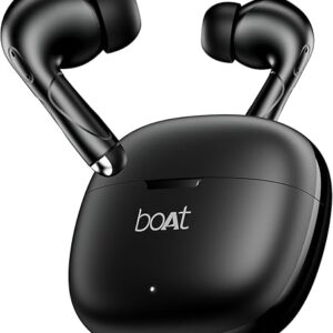 Boat Airdopes Pulse, 50H Battery, ENx Tech, Beast Mode, ASAP Charge, Bluetooth Earbuds, TWS Ear Buds Wireless Earphones with mic (Shadow Black)
